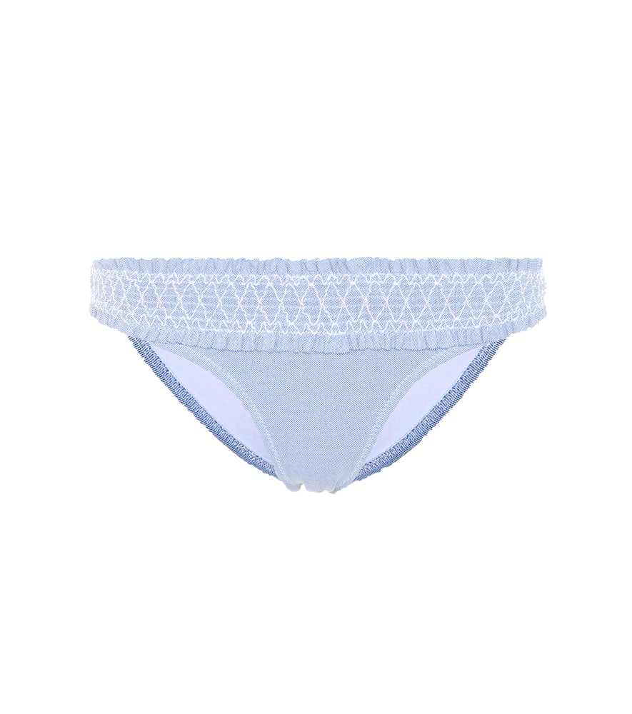 Cassis smocked bikini bottoms