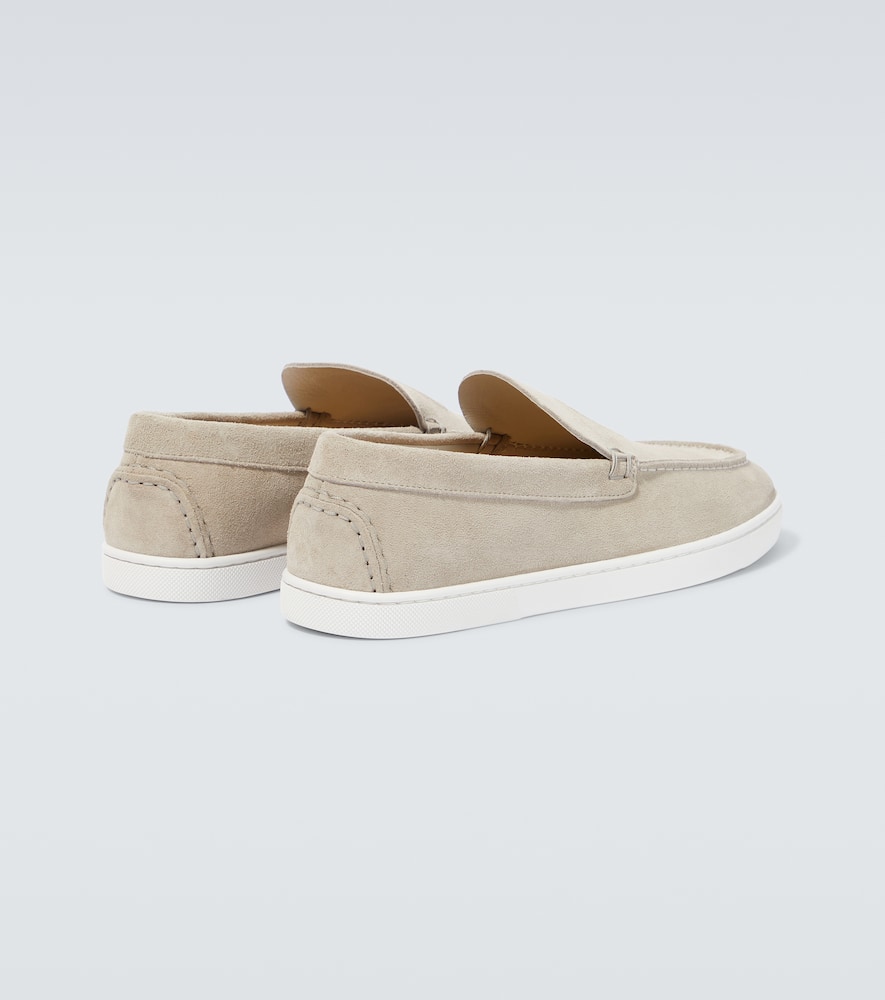 Shop Christian Louboutin Suede Loafers In Goose