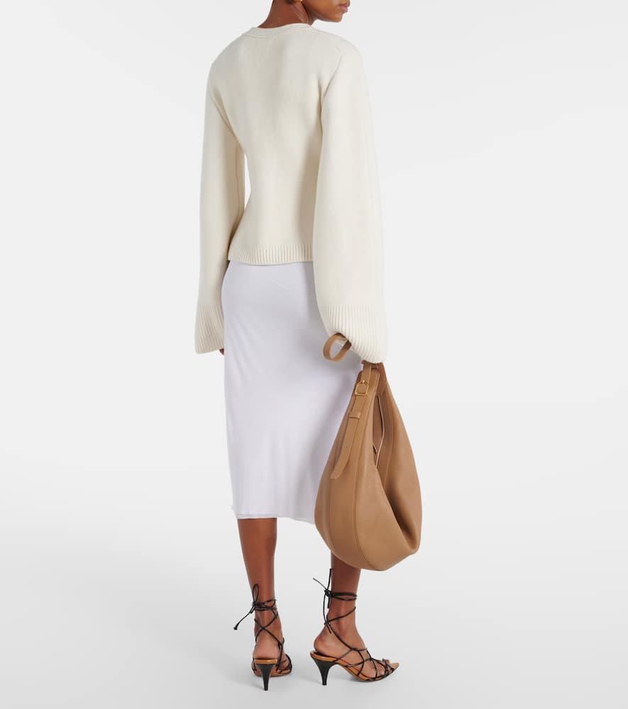 Khaite Scarlet Cashmere Cardigan In Glaze
