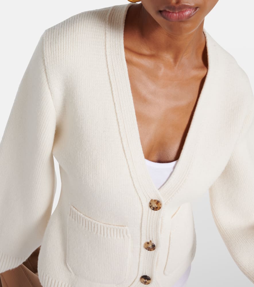 Khaite Scarlet Cashmere Cardigan In Glaze