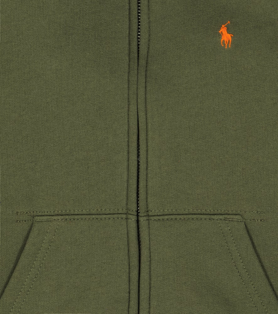 Polo Ralph Lauren Kids' Zipup Fleece Hoodie In Dark Sage ModeSens