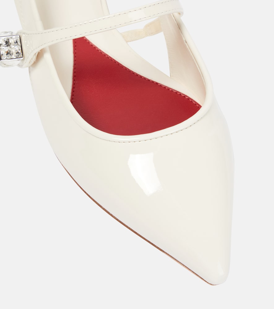  Roger Vivier Roger Vivier Cube B Patent Leather Flats 