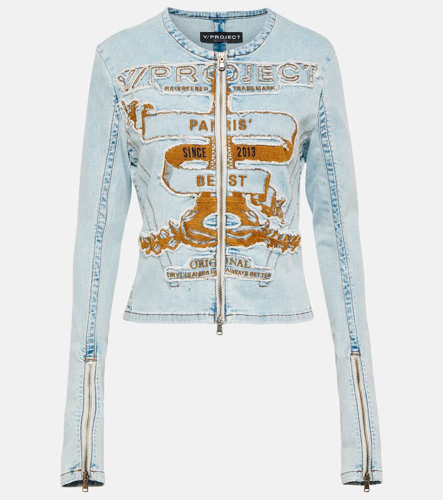 Shop Y/project Paris' Best Denim Jacket In Blue