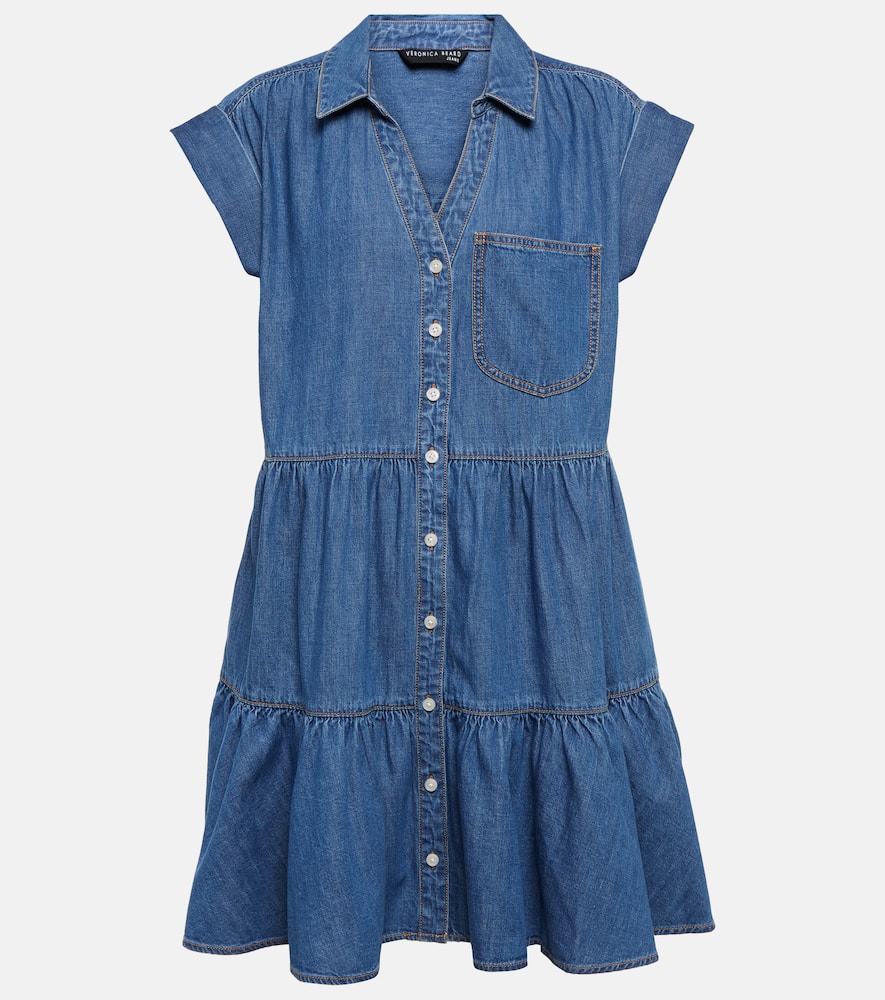 Veronica Beard Trisha cotton chambray shirt dress