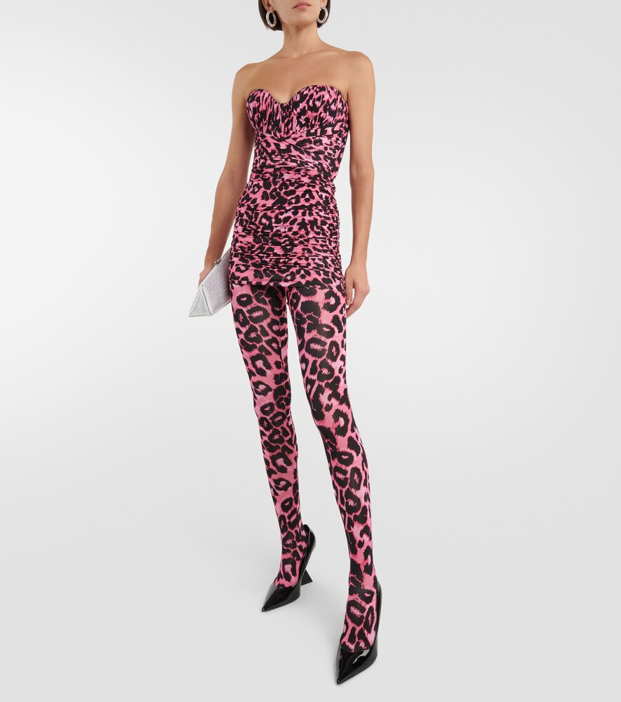  Alex Perry Alex Perry Cadie Leopard-print Tights 
