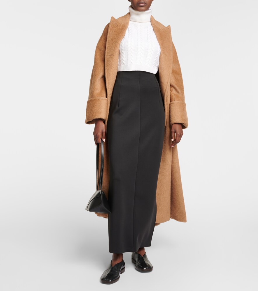  Max Mara Max Mara Top Oscuro Aus Wolle Und Kaschmir 