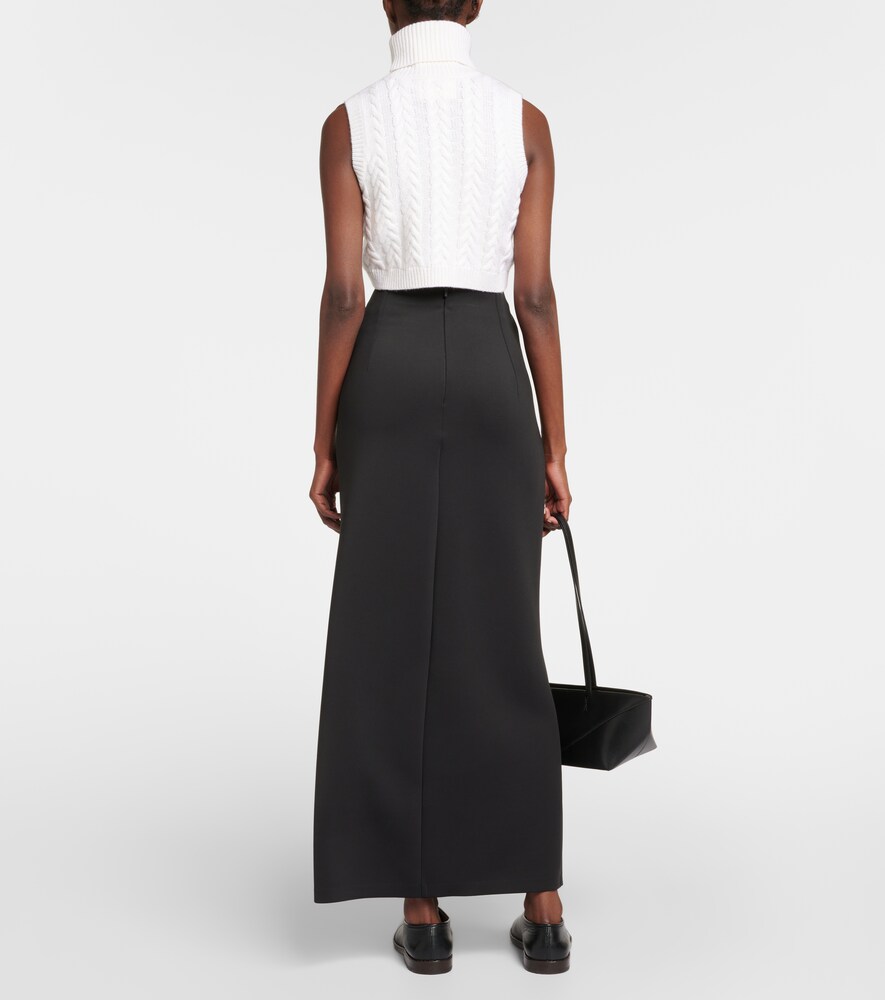  Max Mara Max Mara Top Oscuro Aus Wolle Und Kaschmir 