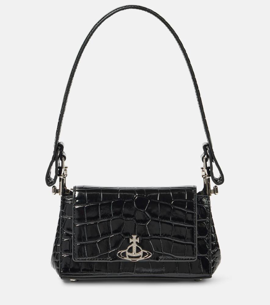 Vivienne Westwood Hazel Small croc-effect leather shoulder bag