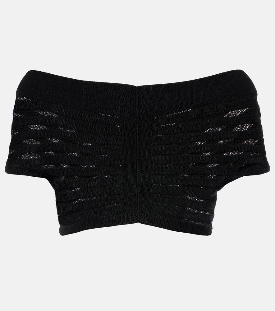 Alaïa Knitted off-shoulder crop top