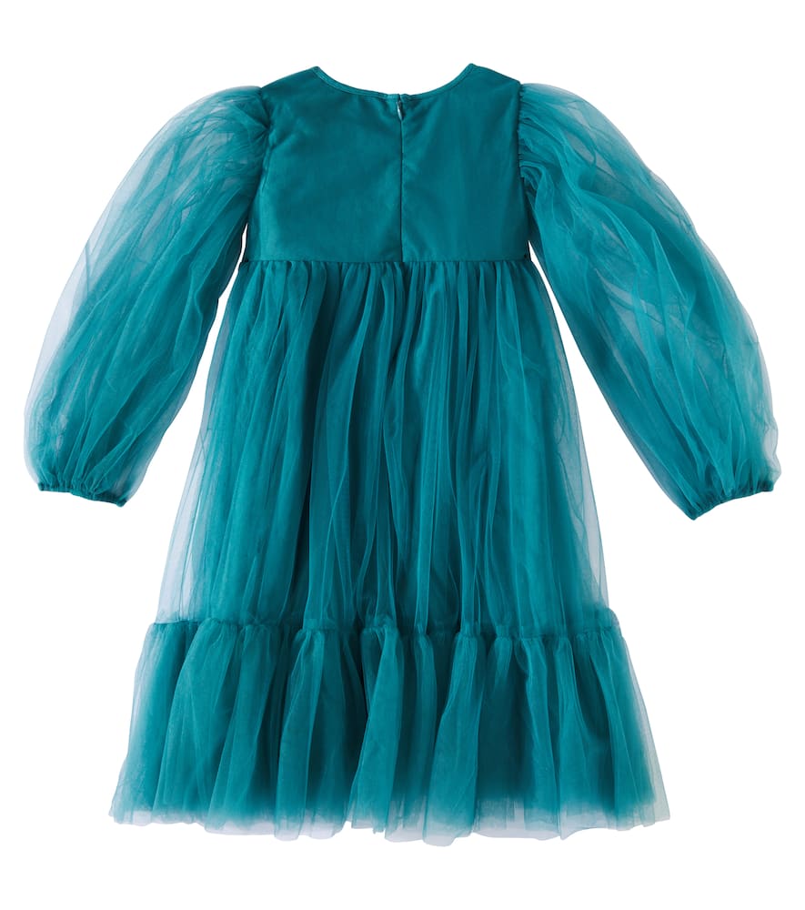 Tutu Du Monde First Frost Cotton Jersey And Tulle Dress In Green