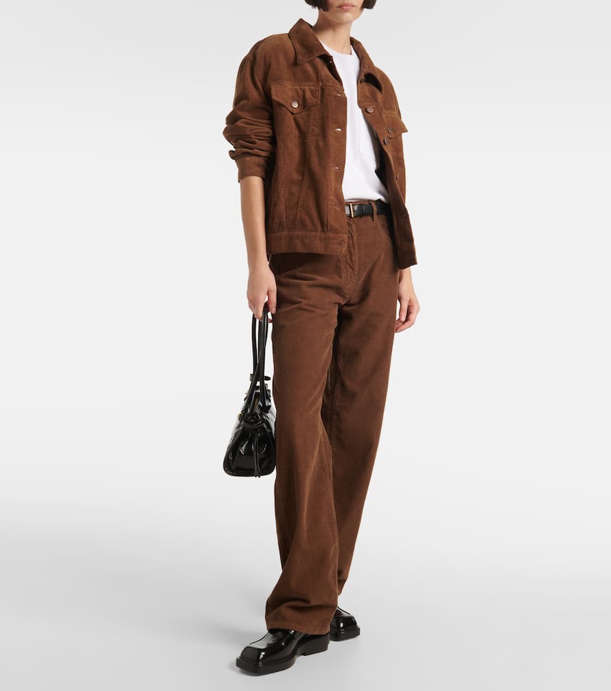 Prada Caramel-coloured Shirt Jacket In Corduroy In Beige