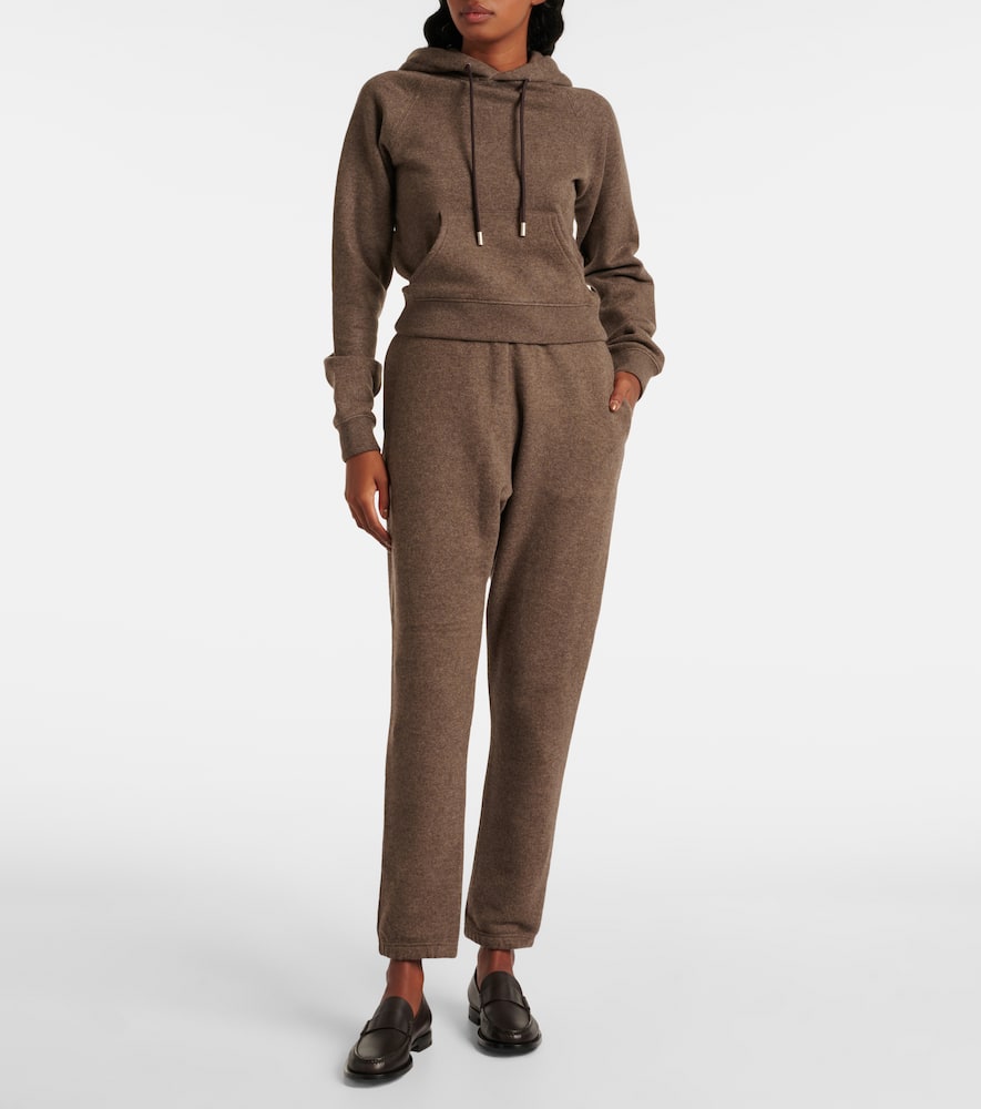 The Row Timmi Cashmere-blend Sweatshirt In Brown Melange