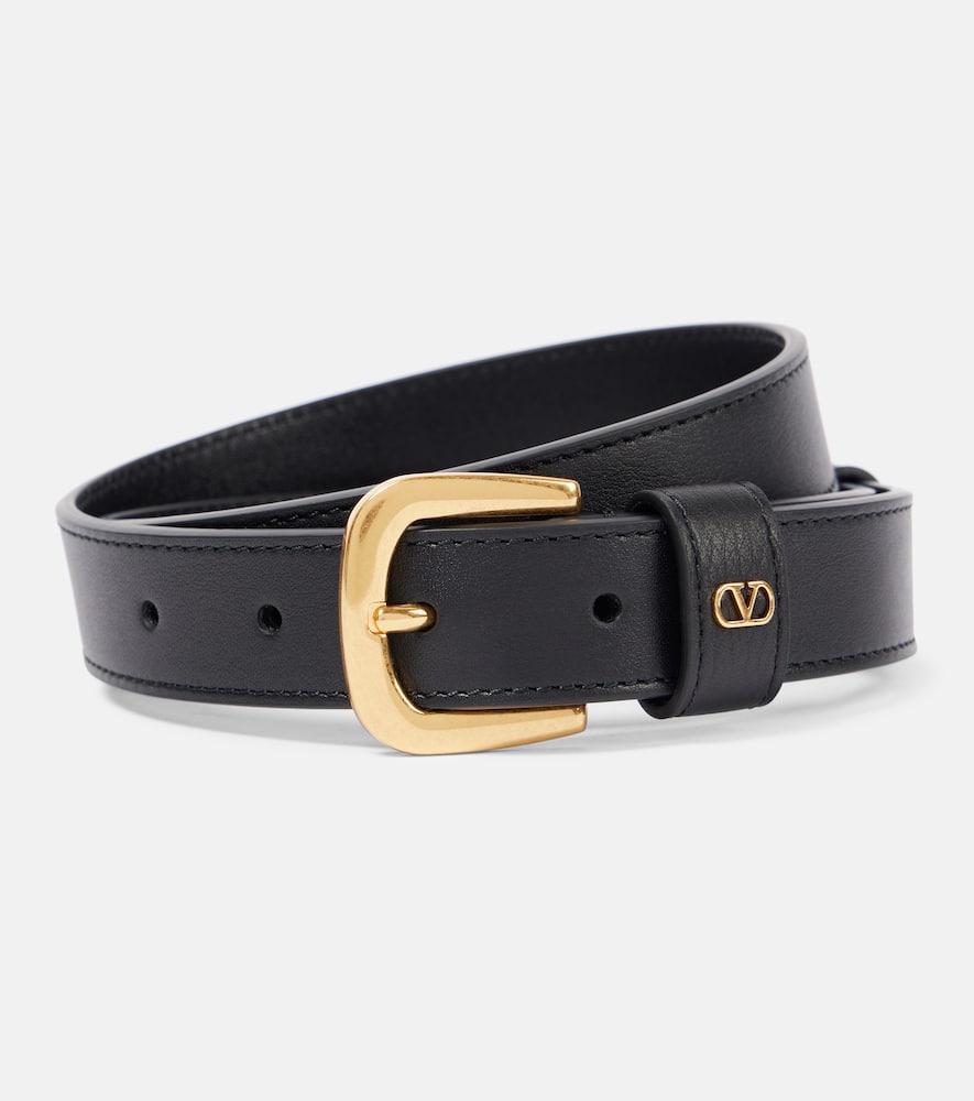 VALENTINO GARAVANI VLOGO LEATHER BELT