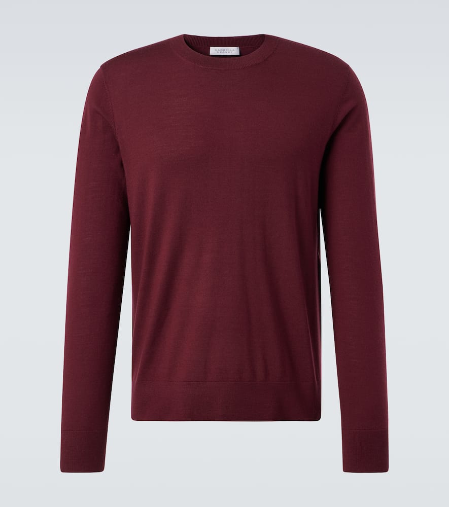 Gabriela Hearst Palco Wool Sweater In Burgundy