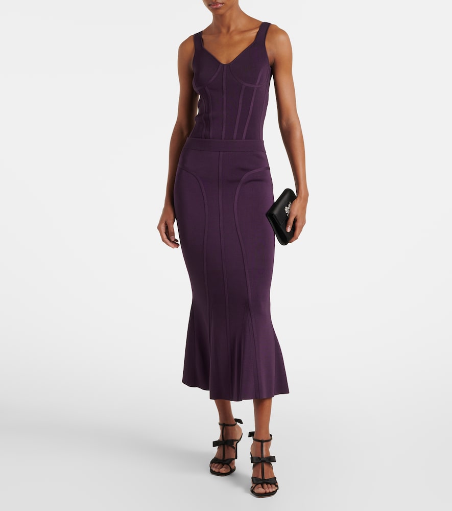  Nina Ricci Nina Ricci Peplum Maxi Skirt 