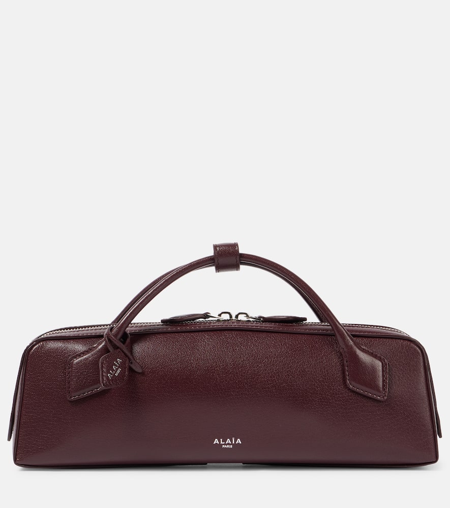 Alaïa Le Teckel Leather Clutch In Burgundy
