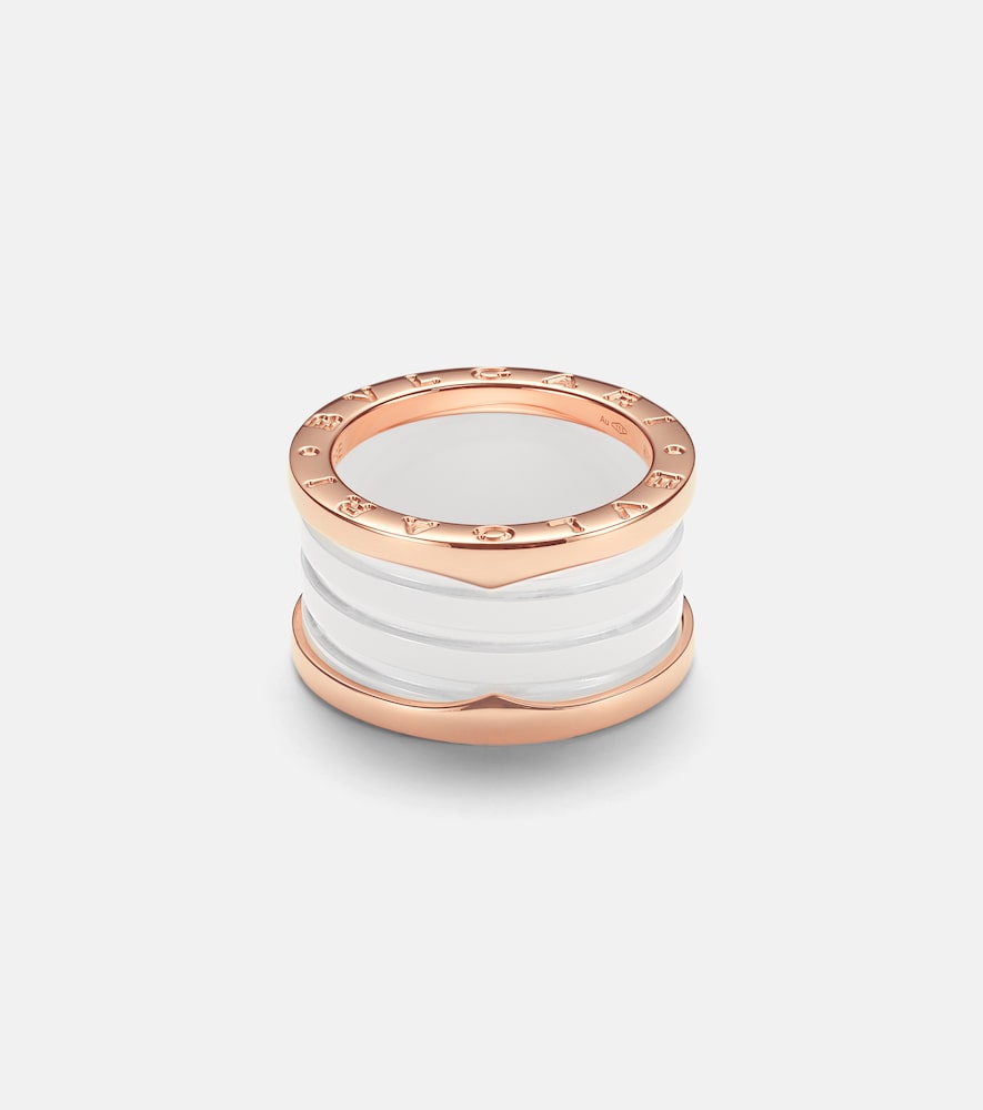 Bvlgari Bague Bzero1 en or rose 18 ct et cramique 2320 €