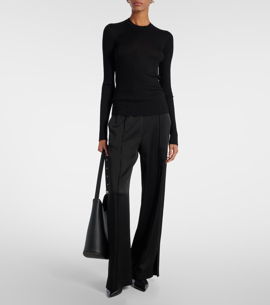 Jil Sander Ribbed-knit silk sweater