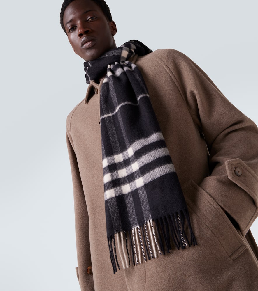 Burberry Burberry Check cashmere scarf