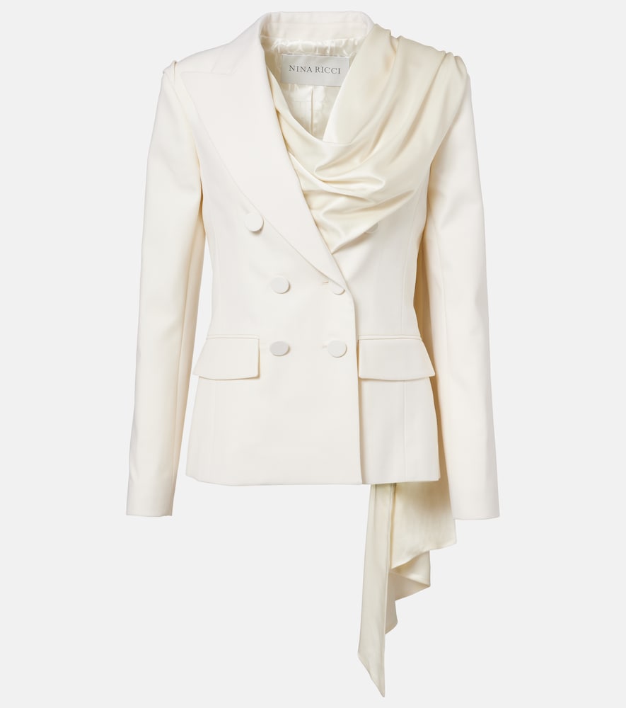 Nina Ricci Blazer in gabardine di lana vergine