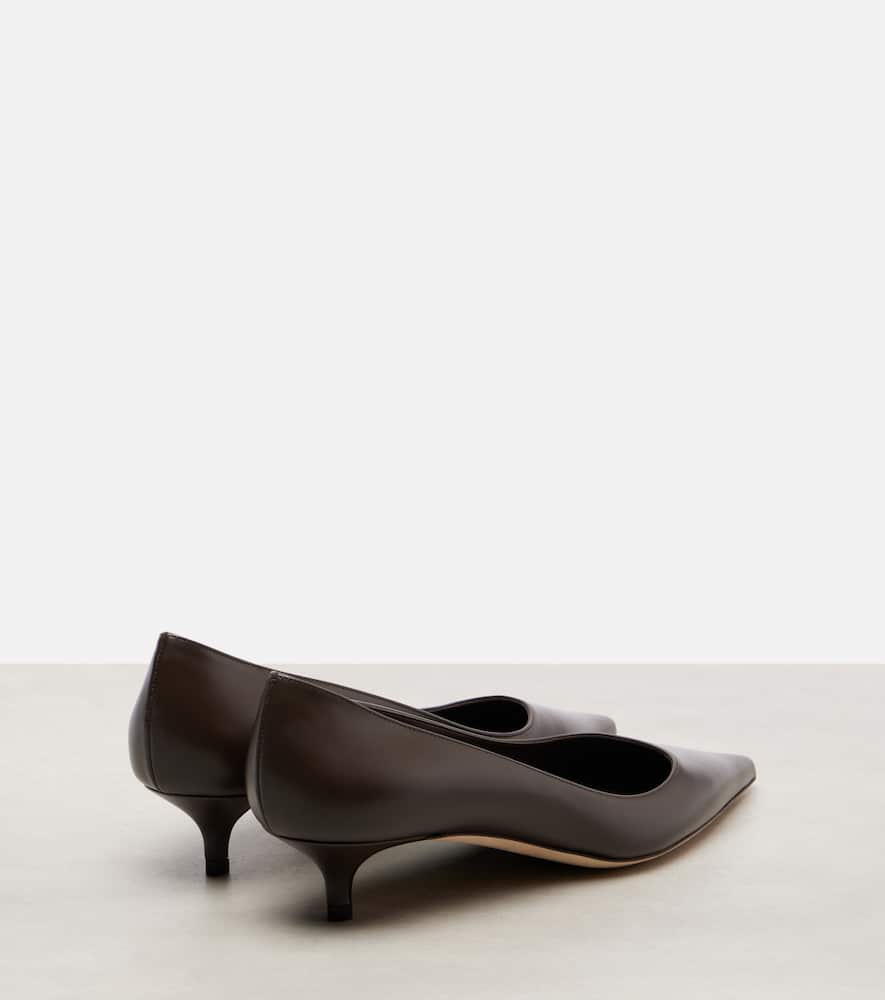 Jimmy Choo Amelia Pointed-toe Pumps In Brown
