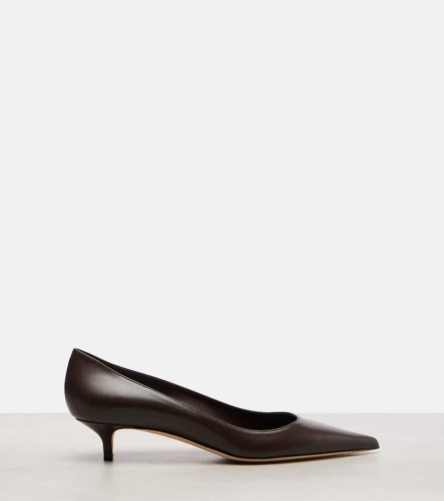 Jimmy Choo Amelia Pointed-toe Pumps In Brown