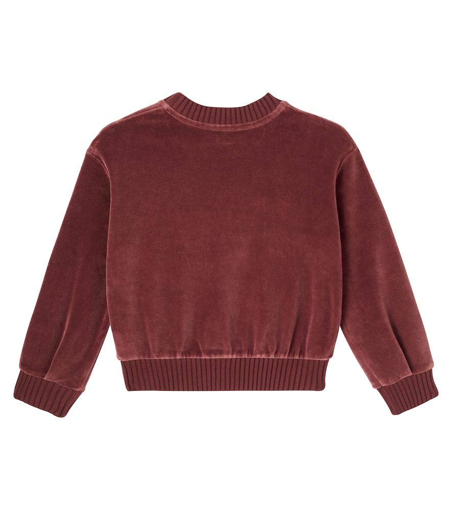  Chloe Kids Chloé Kids Sweatshirt Aus Baumwollsamt 
