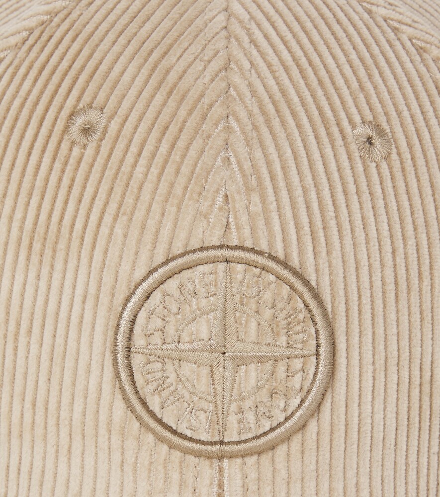  Stone Island Junior Stone Island Junior Compass Cotton Corduroy Baseball Cap 