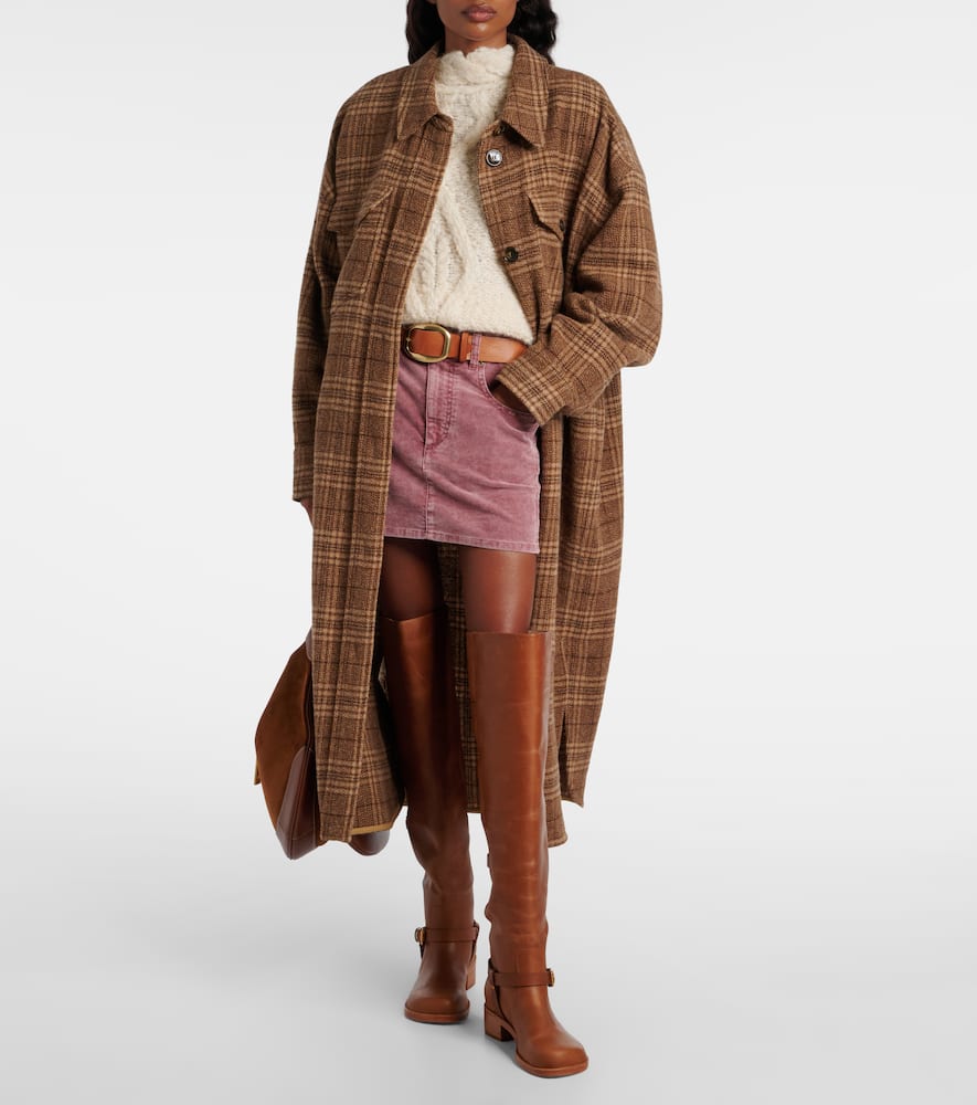 Farm Rio Leather Over-the-knee Boots In Brown