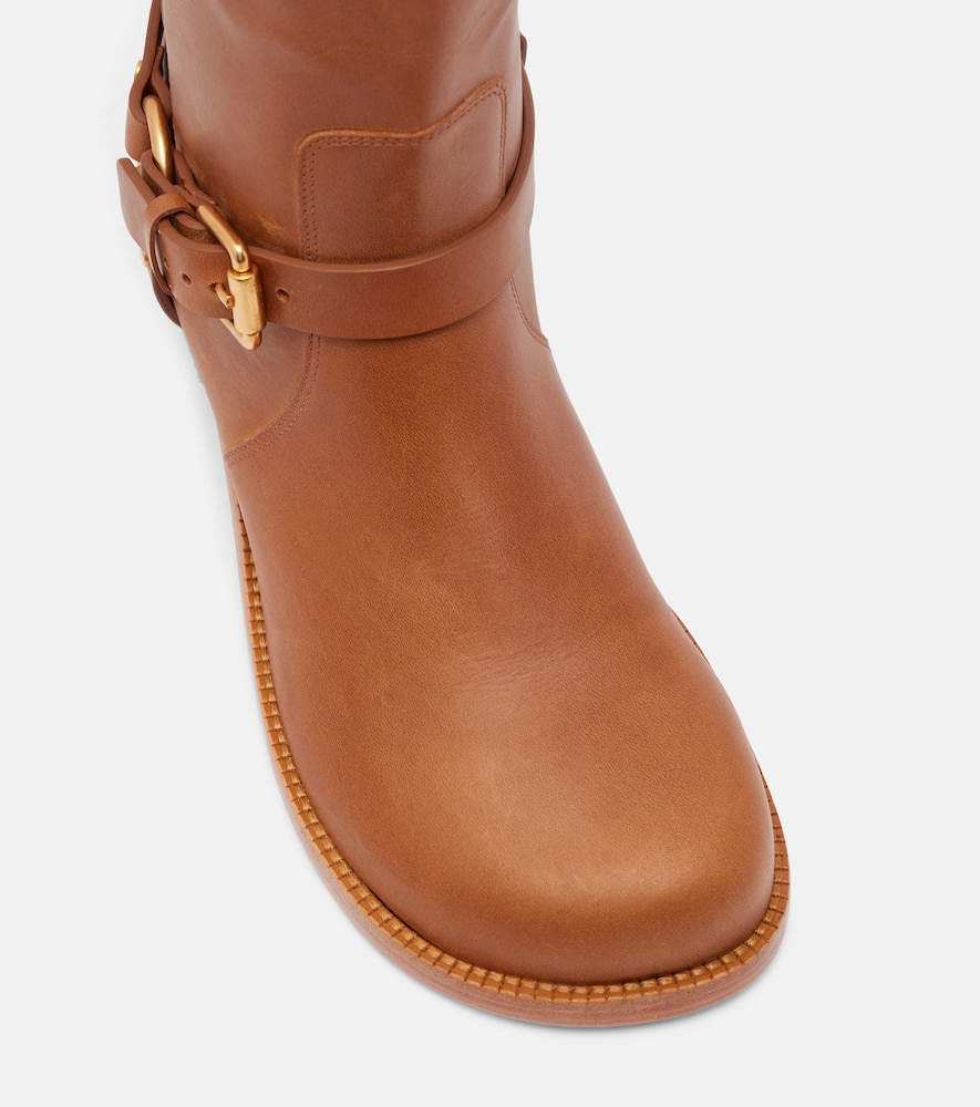 Farm Rio Leather Over-the-knee Boots In Brown