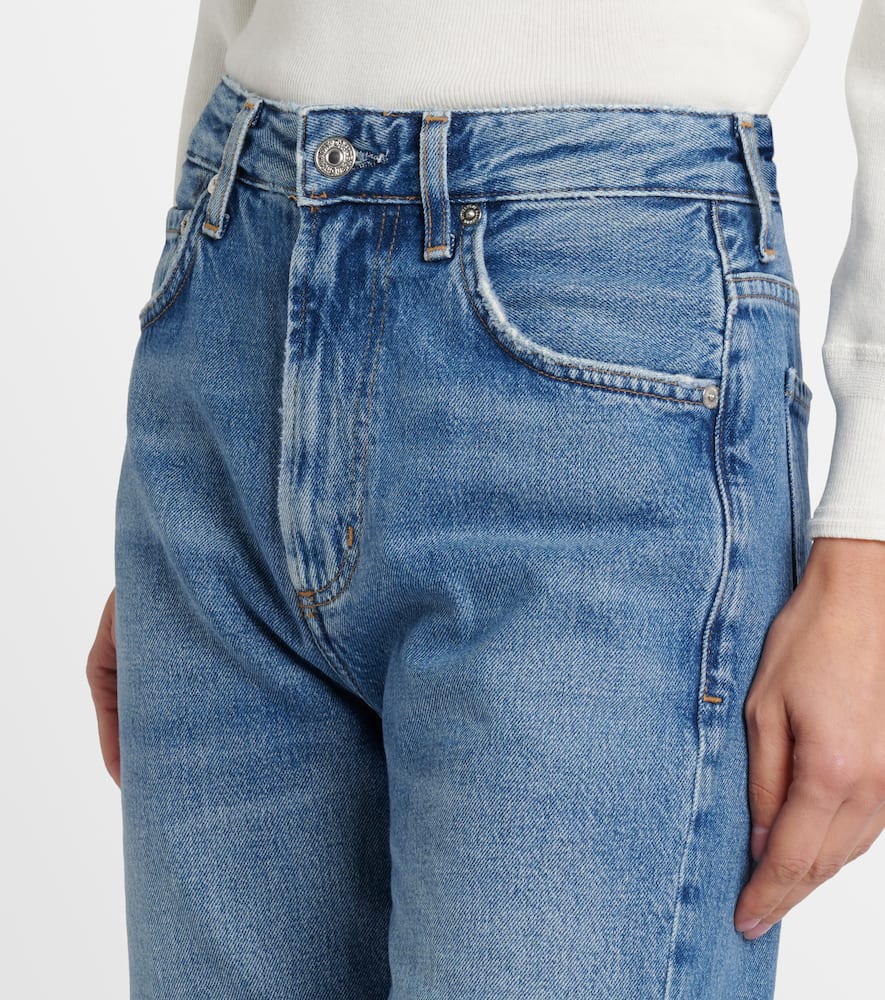 Citizen Of Humanity Zurie Low-rise Straight-leg Jeans In Blue