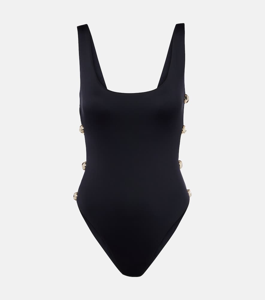 Simkhai Embellished Swimsuit In Black