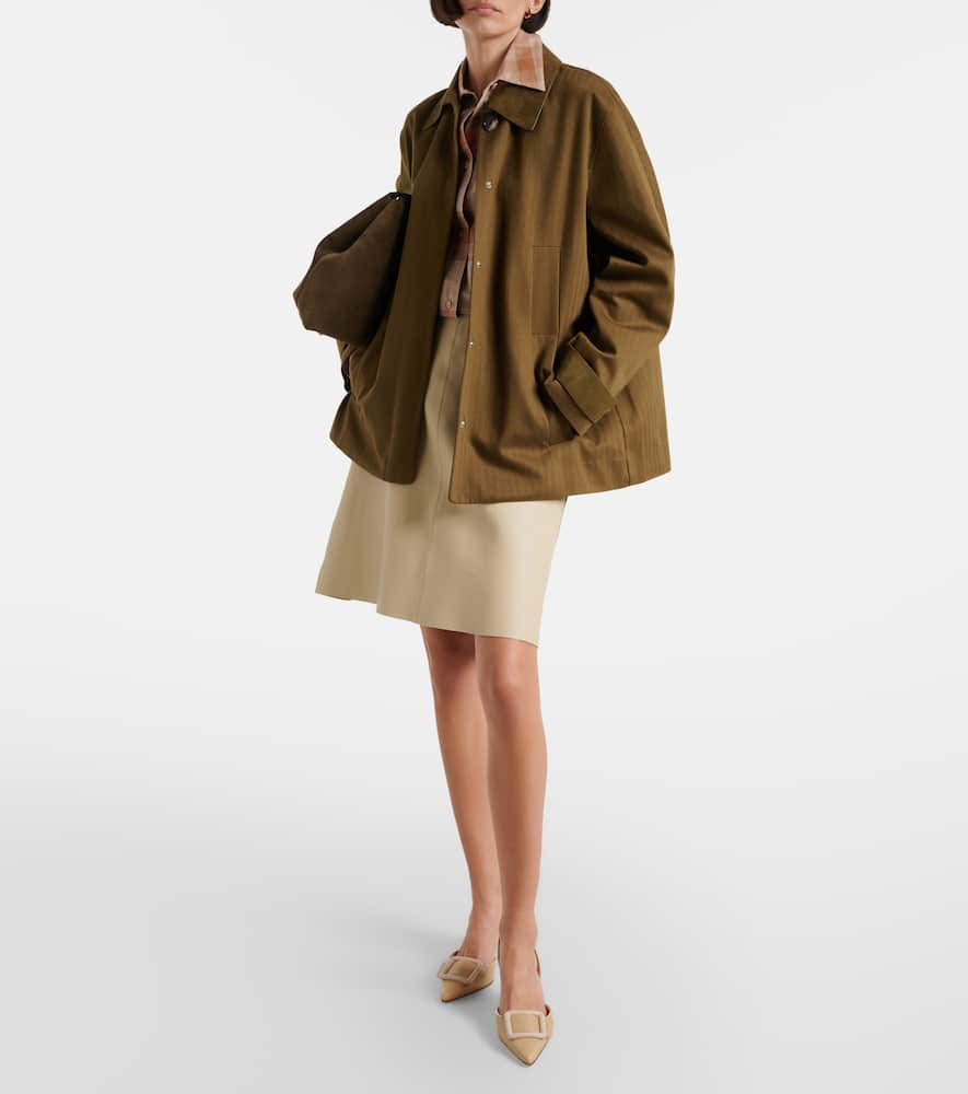 Manolo Blahnik Maysli 70 Leather Slingback Pumps In Sand