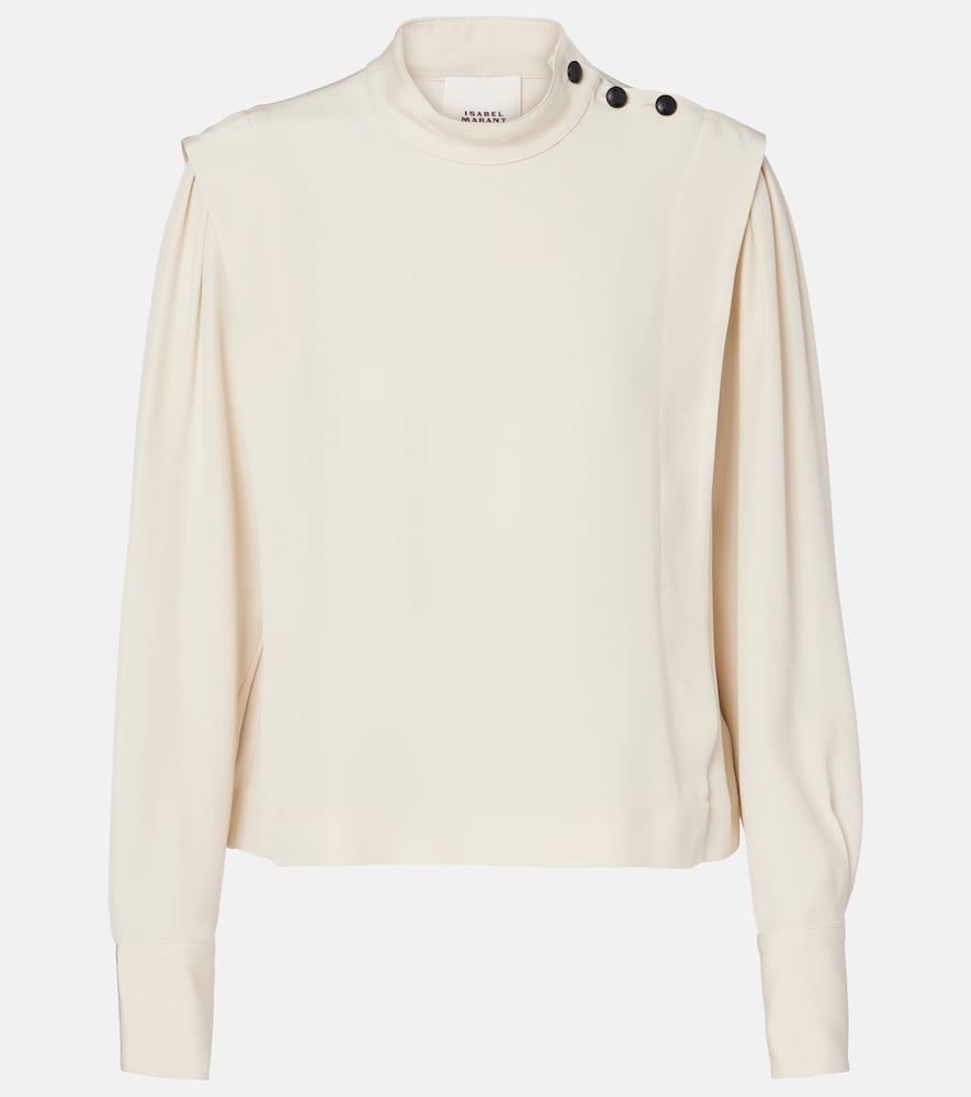 Isabel Marant Donna Blusa Felissa In Cr礙Pe Bianco It Taglia 42- Mytheresa