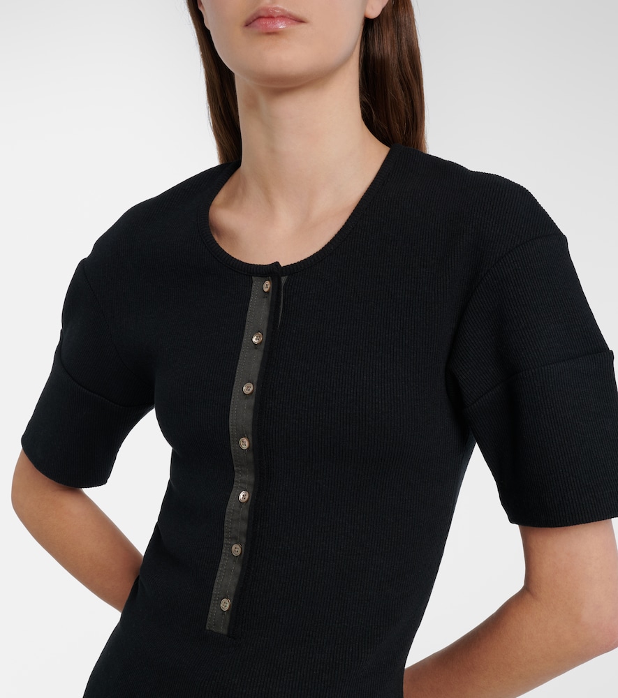  Lemaire Lemaire Henley-top Aus Baumwolle Und Leinen 