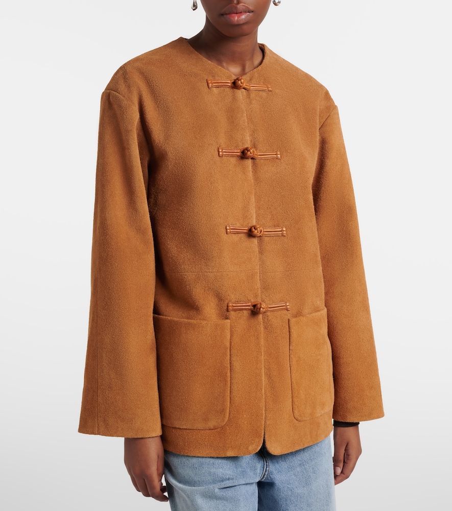  Rohe Rohe Leather-trimmed Suede Jacket 