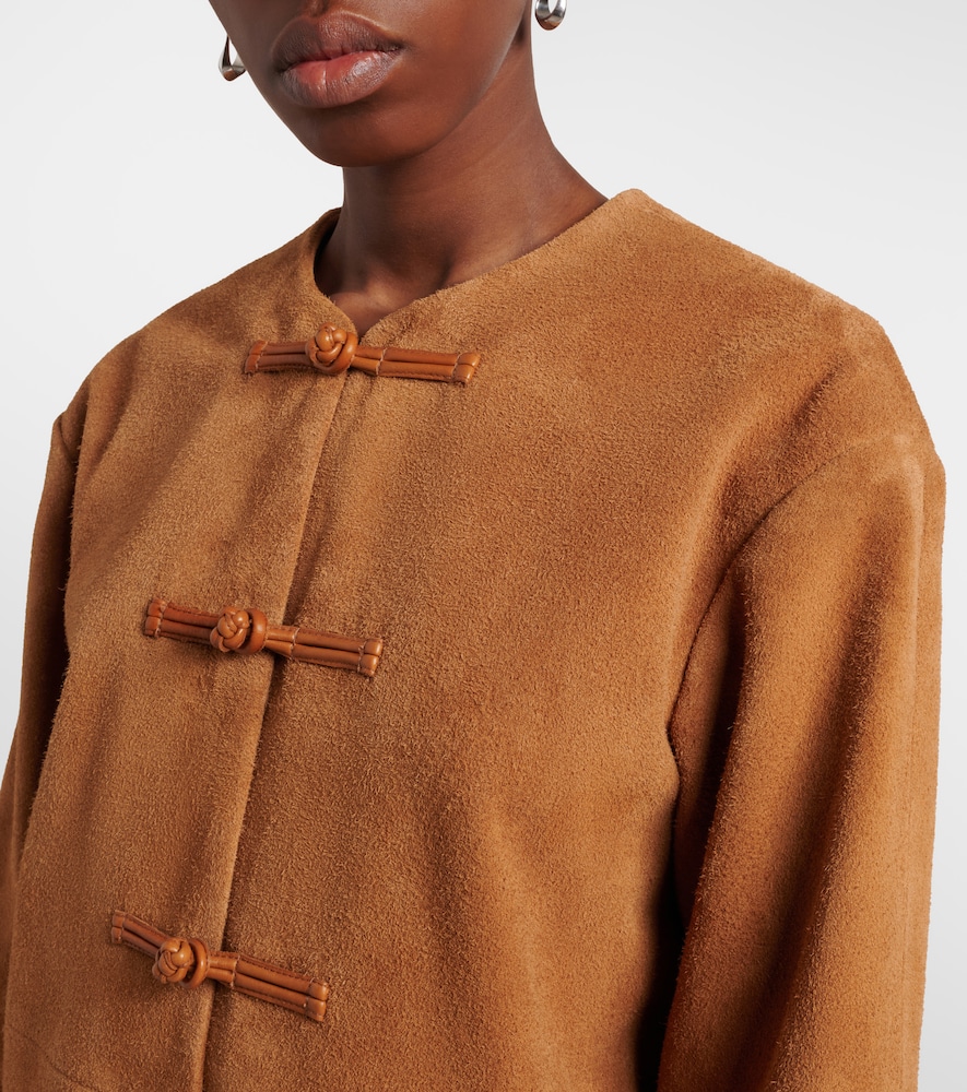  Rohe Rohe Leather-trimmed Suede Jacket 