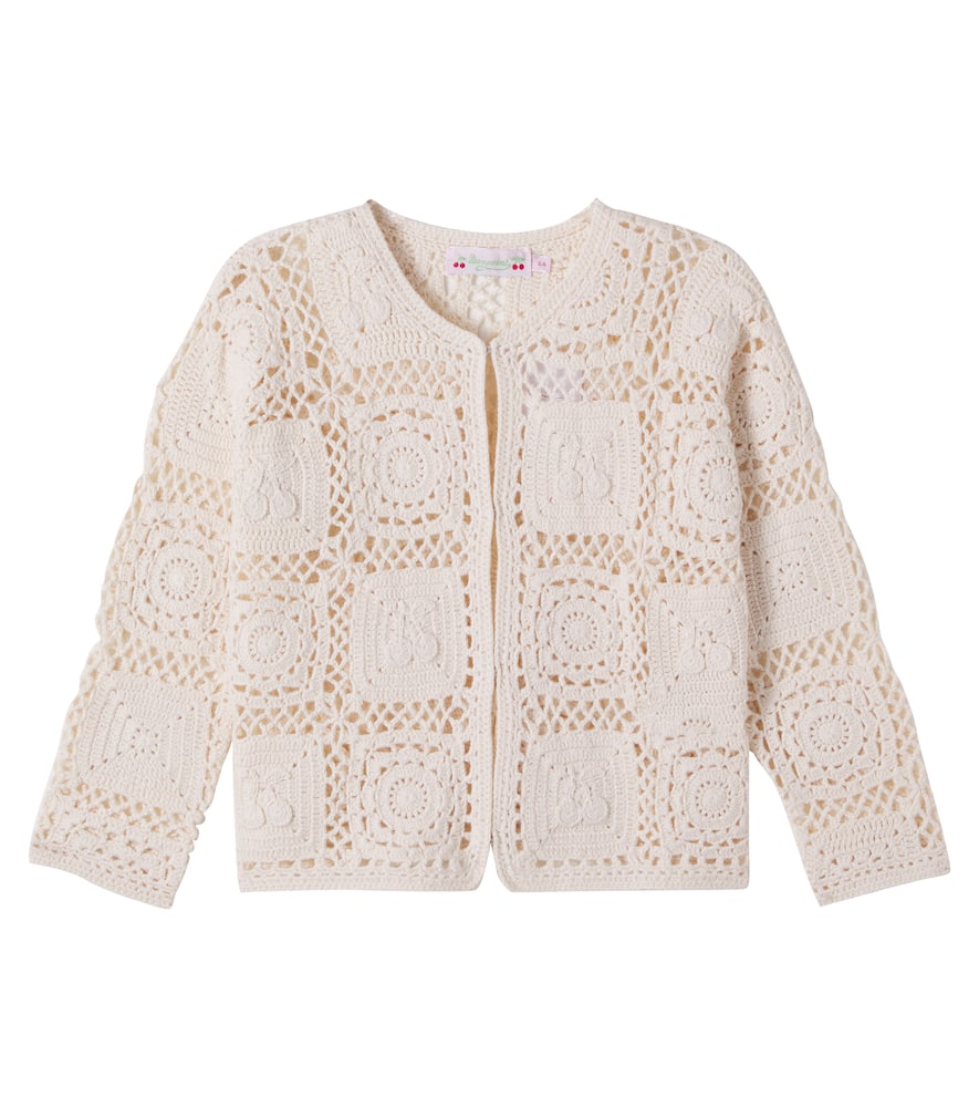 Cardigan Lea-Maria in crochet di cotone