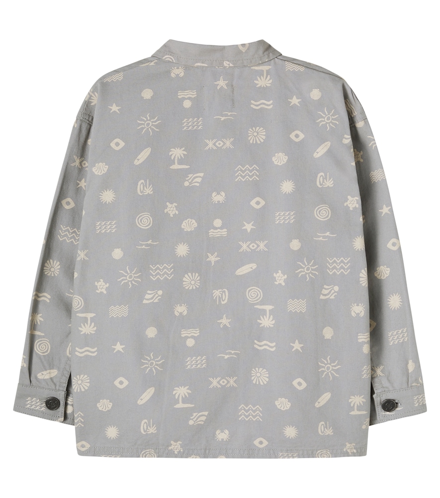  Wheat Wheat Marcel Printed Cotton Canvas Overshirt 