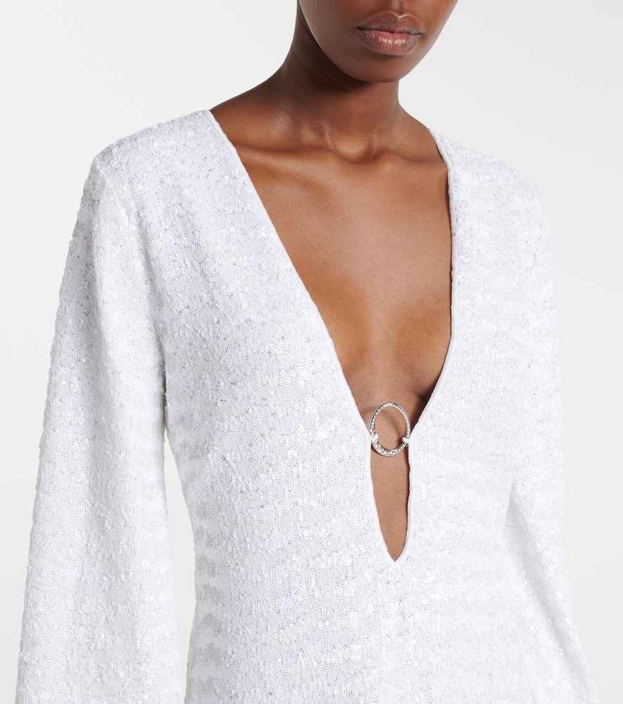  Oseree Oséree Bridal Minikleid Mit Pailletten Und Kristallen 