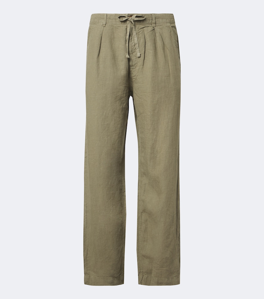 Polo Ralph Lauren Men's Green Linen Straight Pants UK Size 36 - Mytheresa
