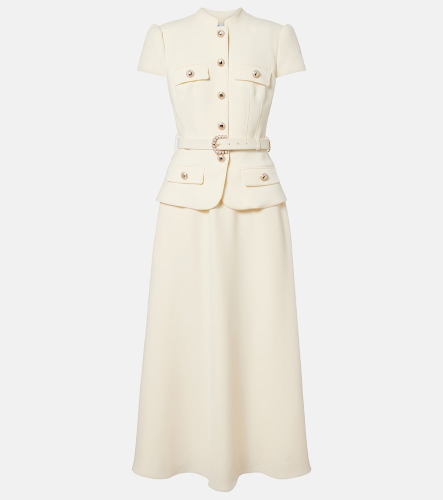 Midikleid aus Crêpe