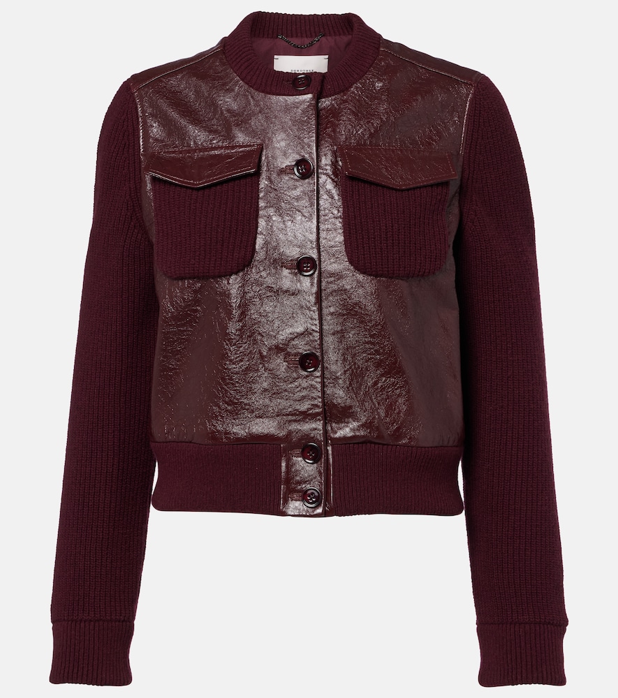 Dorothee Schumacher It's A Match cropped leather jacket