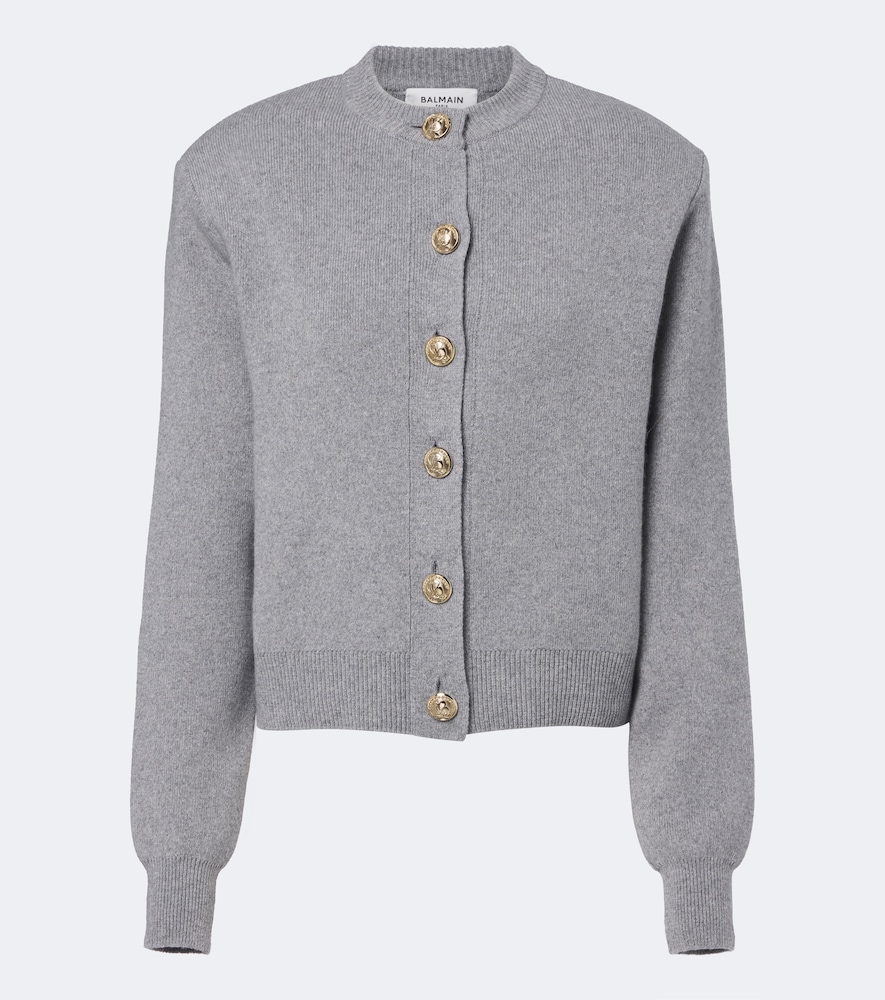 Cardigan in cashmere e lana