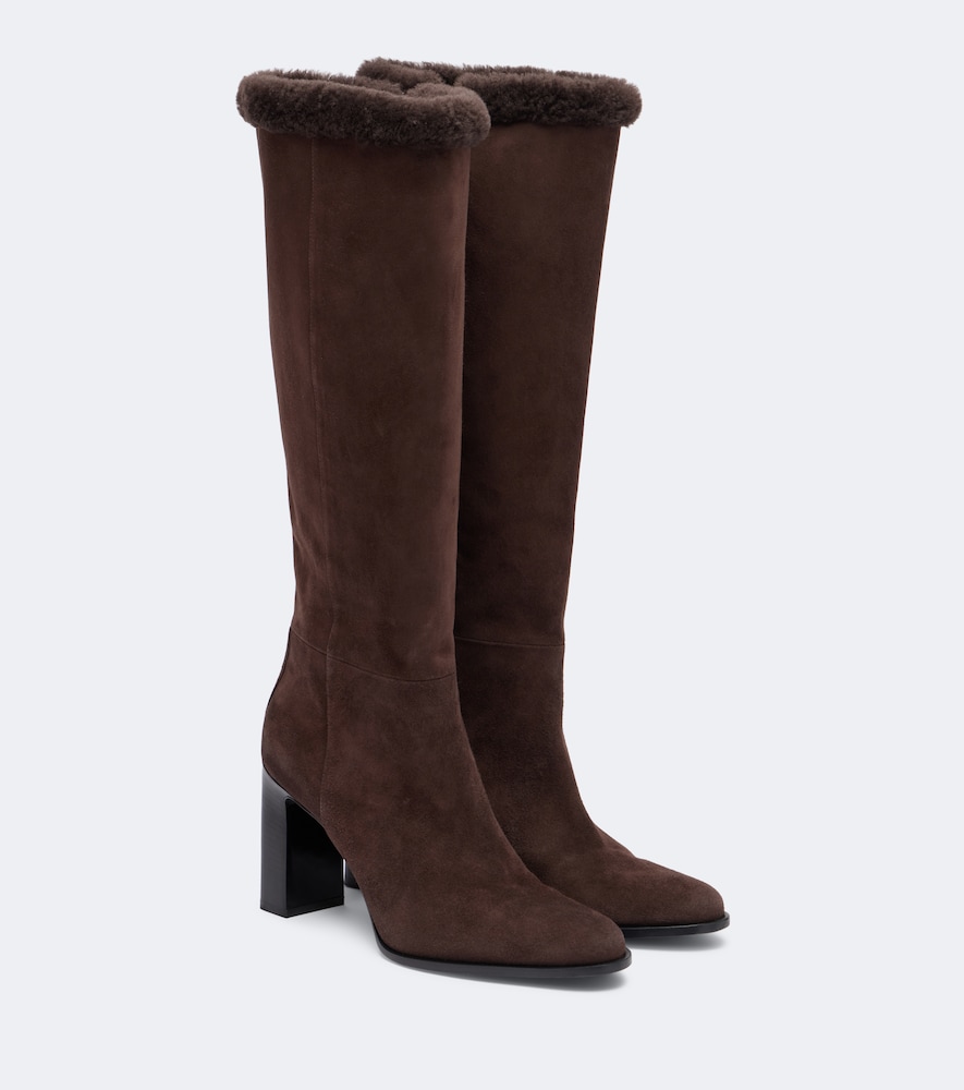 Stivali Bibi in suede con shearling