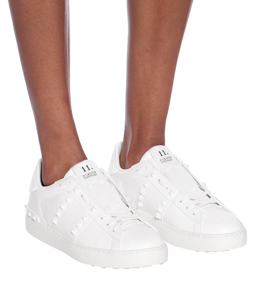 VALENTINO Leather sneakers,P00438257