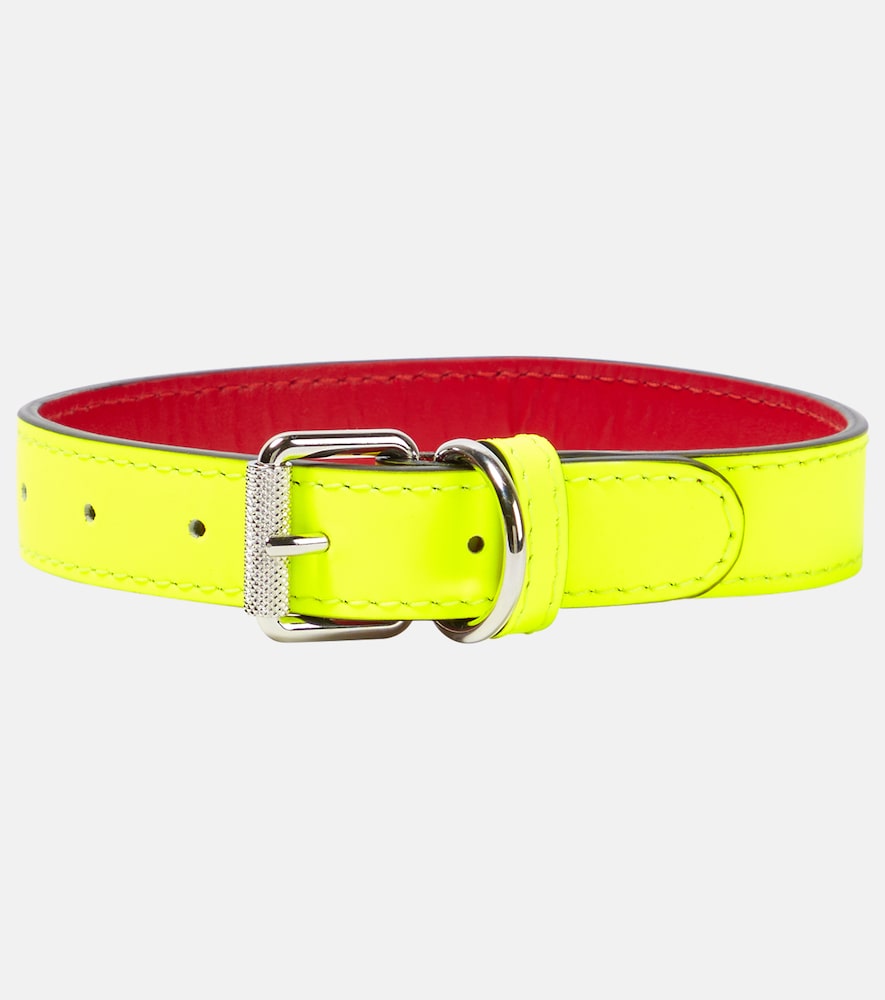 Christian Louboutin Loubicollar S leather dog collar