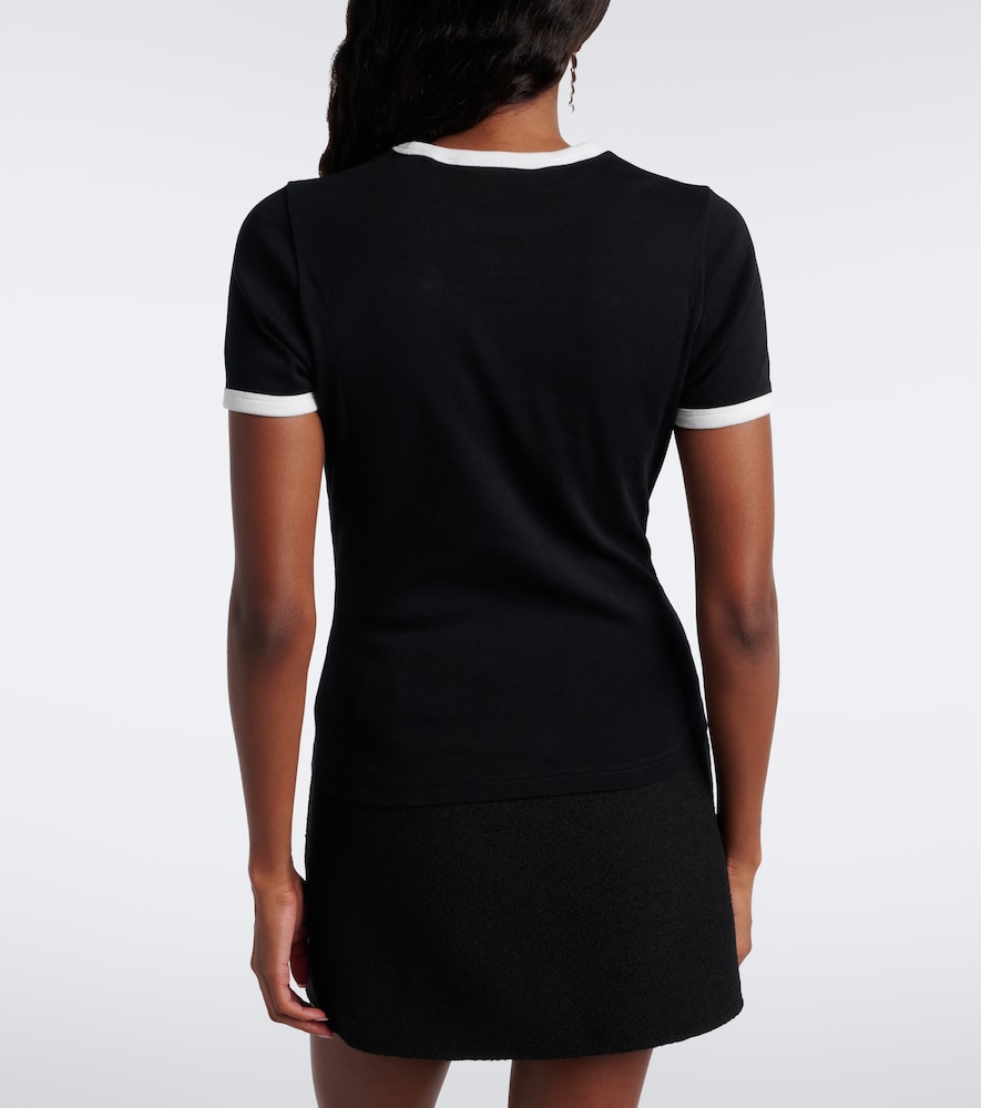 Courrèges Logo Cotton Jersey T-Shirt