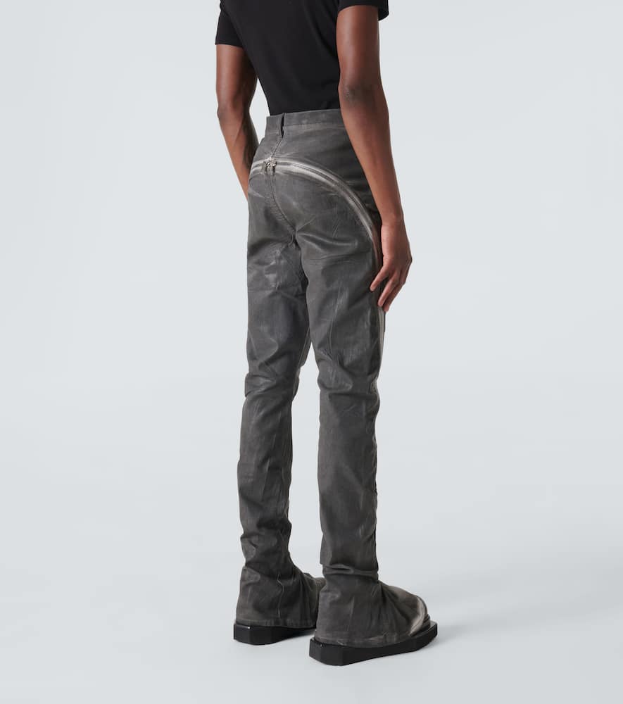 Rick Owens Drkshdw Paneled Tapered Jeans In Grey