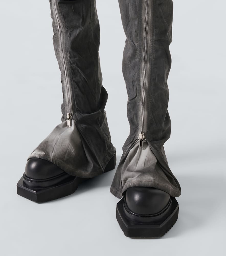 Rick Owens Drkshdw Paneled Tapered Jeans In Grey